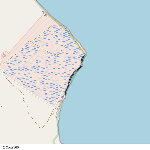 Posizione della spiaggia Spiaggia nei pressi di Brindisi