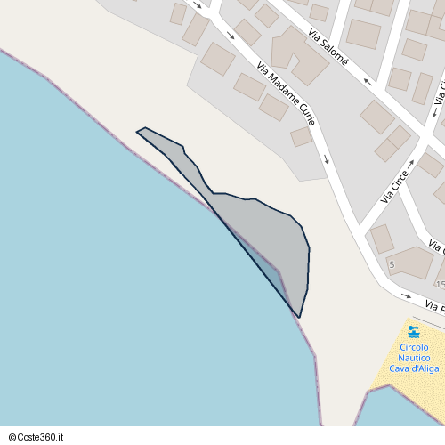 Posizione della spiaggia Spiaggia nei pressi di Via Madame Curie, Scicli, 97018