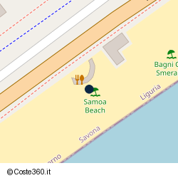 Posizione della concessione demaniale marittima Comune di Spotorno, A. 2025, N. 36x