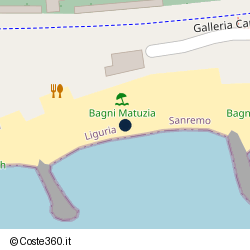 Posizione della concessione balneare Comune di San Remo, A. 2009, N. 58
