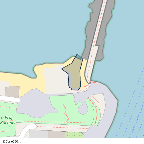 Posizione della spiaggia Spiaggia nei pressi di Ischia, 80077