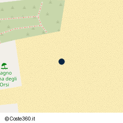 Posizione approssimativa di Bagno Duna Degli Orsi