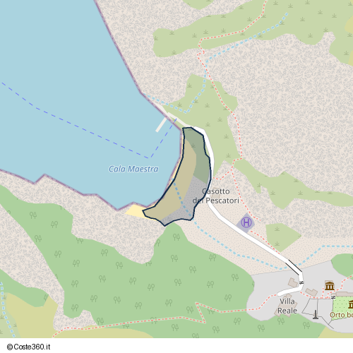 Posizione della spiaggia Spiaggia nei pressi di Portoferraio
