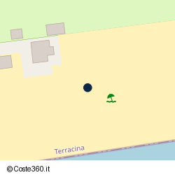 Posizione della concessione balneare Comune di Terracina, A. 2014, N. TE-137-226
