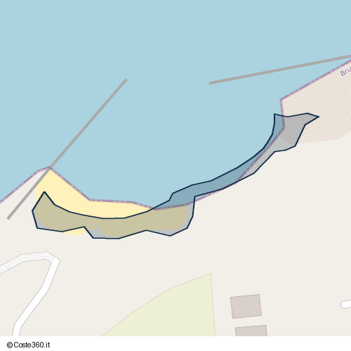 Posizione della spiaggia Spiaggia nei pressi di Briatico, 89817