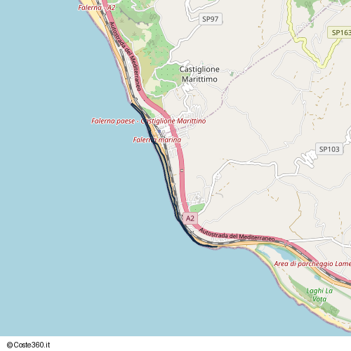 Posizione della spiaggia Spiaggia nei pressi di SS18, Gizzeria, 88042