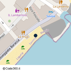 Posizione della concessione demaniale marittima Comune di Alassio, A. 2004, N. 95