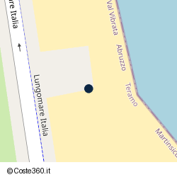 Posizione della concessione balneare Comune di Martinsicuro, A. 2008, N. 69