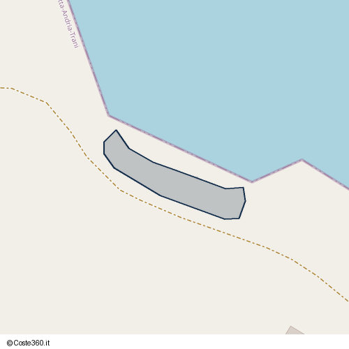 Posizione della spiaggia Spiaggia nei pressi di Strada Cala del Pantano, Bisceglie, 76011