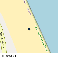 Posizione della concessione balneare Comune di Numana, A. 2019, N. 46