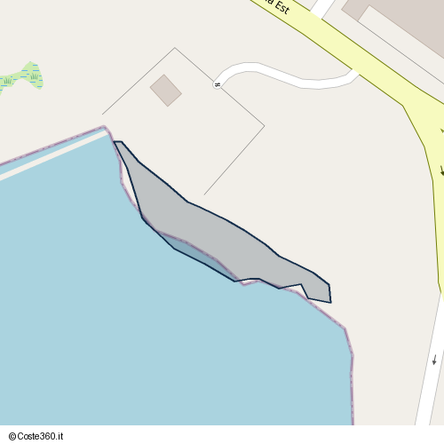 Posizione della spiaggia Spiaggia nei pressi di Lungomare Fata Morgana Est 38, Mazara del Vallo, 91026