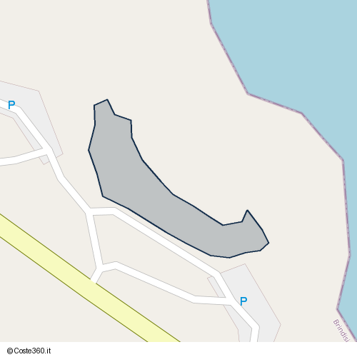 Posizione della spiaggia Spiaggia nei pressi di SP90, Fasano, 72016