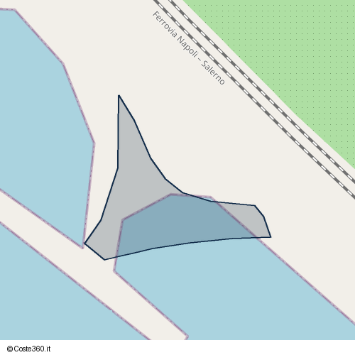 Posizione della spiaggia Spiaggia nei pressi di Torre del Greco, 80059