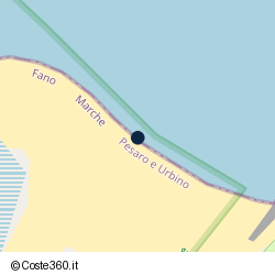 Posizione della concessione demaniale marittima Capitaneria di Porto di Pesaro, A. 2021, N. 01