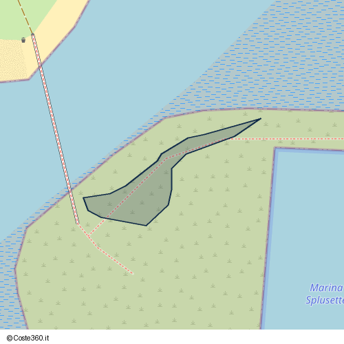 Posizione della spiaggia Spiaggia nei pressi di Viale dell'Orione, Grado, 34073