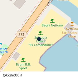 Posizione della concessione demaniale marittima Comune di Diano Marina, A. 2025, N. 1