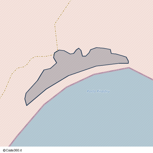 Posizione della spiaggia Spiaggia nei pressi di Teulada, 09019