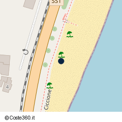 Posizione della concessione balneare Comune di Alassio, A. 2007, N. 46