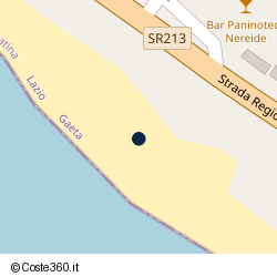 Posizione della concessione balneare Comune di Gaeta, A. 2015, N. 13