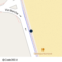Posizione della concessione demaniale marittima Comune di Porto San Giorgio, A. 2017, N. 414
