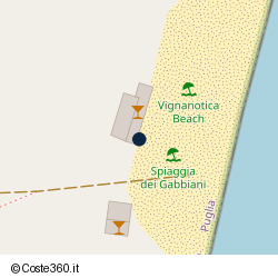 Posizione della concessione demaniale marittima Comune di Vieste, A. 2007, N. 34