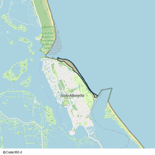 Posizione della spiaggia Spiaggia nei pressi di Nona Est, Rosolina, 45010