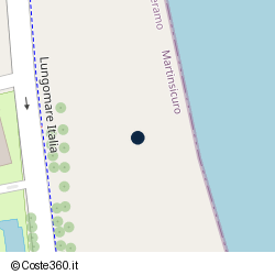 Posizione della concessione balneare Comune di Martinsicuro, A. 2008, N. 86