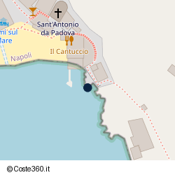 Posizione della concessione demaniale marittima Comune di Massa Lubrense, A. 2008, N. 83