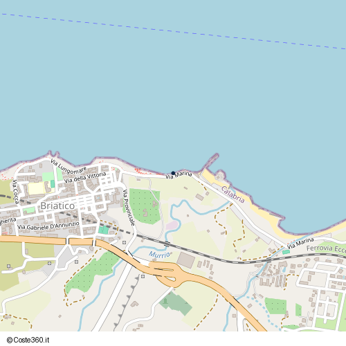 Posizione della spiaggia Spiaggia nei pressi di Briatico, 89817