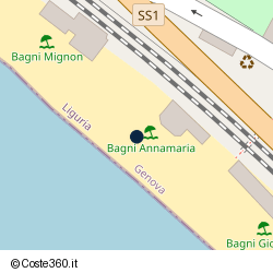 Posizione della concessione balneare Comune di Lavagna, A. 2024, N. 13