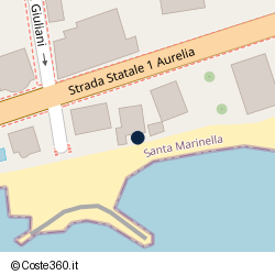 Posizione della concessione demaniale marittima Comune Santa Marinella, A. 2009, N. 101