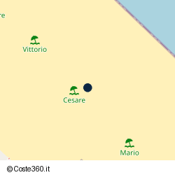 Posizione della concessione demaniale marittima Comune di Riccione, A. 2014, N. 412