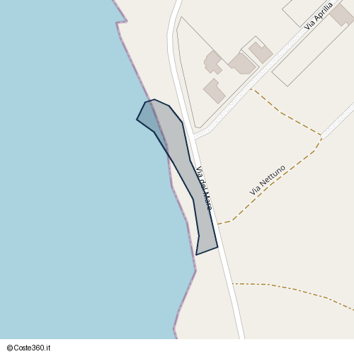 Posizione della spiaggia Spiaggia nei pressi di Via del Mare, Campobello di Mazara, 91021