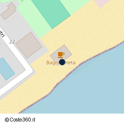 Posizione della concessione balneare Comune di Campo Nell'Elba, A. 2025, N. 6