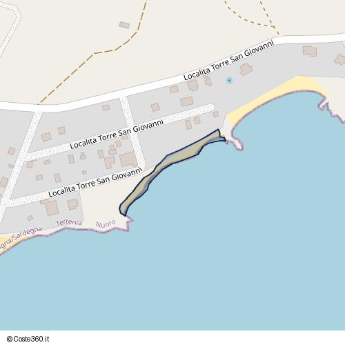 Posizione della spiaggia Spiaggia nei pressi di Tertenia, 08047