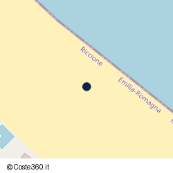 Posizione della concessione balneare Comune di Riccione, A. 2015, N. 515