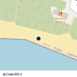Posizione della concessione balneare Comune Ugento, A. 2008, N. 1219