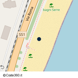 Posizione della concessione balneare Comune di Alassio, A. 2004, N. 18