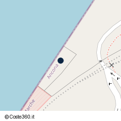 Posizione della concessione demaniale marittima Autorità Portuale di Mar Adriatico Centrale, A. 2018, N. AN10