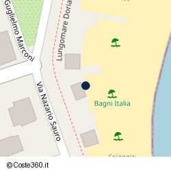 Posizione della concessione balneare Comune di Albenga, A. 2010, N. 4508