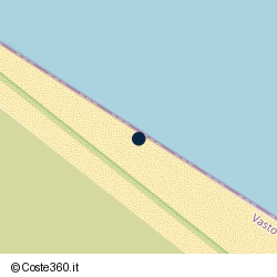 Posizione della concessione balneare Comune di Vasto, A. 2025, N. 10