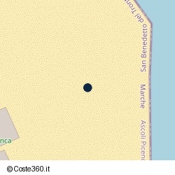 Posizione della concessione demaniale marittima Comune di San Benedetto Del Tronto, A. 2014, N. 68