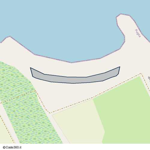 Posizione della spiaggia Spiaggia nei pressi di Fiumara, Barletta, 76121