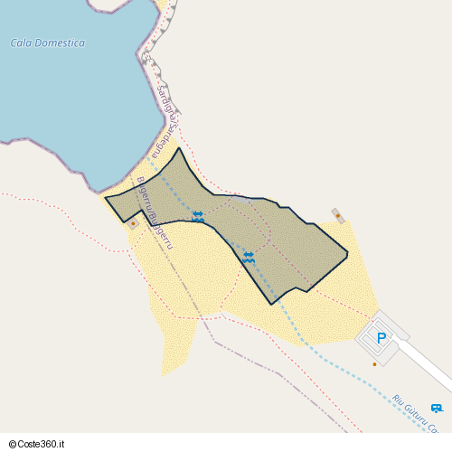 Posizione della spiaggia Spiaggia nei pressi di 307 - inaccessible path, Igrèsias/Iglesias, 09016