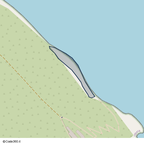 Posizione della spiaggia Spiaggia nei pressi di Collegamento 510-511, Porto Venere, 19025