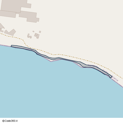 Posizione della spiaggia Spiaggia nei pressi di Via Marco Polo, Sciacca, 92019