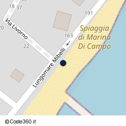 Posizione della concessione balneare Comune di Campo Nell'Elba, A. 2010, N. 037