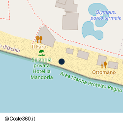 Posizione della concessione demaniale marittima Comune di Barano D'Ischia, A. 2019, N. 1/2019