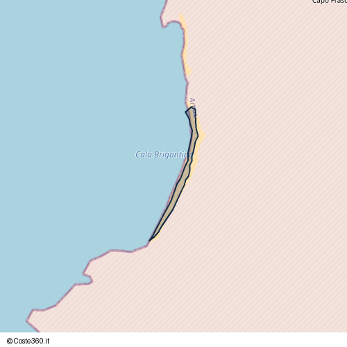 Posizione della spiaggia Spiaggia nei pressi di Arbus, 09031