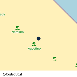 Posizione della concessione demaniale marittima Comune Riccione, A. 2014, N. 445